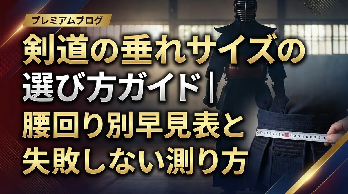 剣道の垂れサイズの選び方ガイド|腰回り別早見表と失敗しない測り方