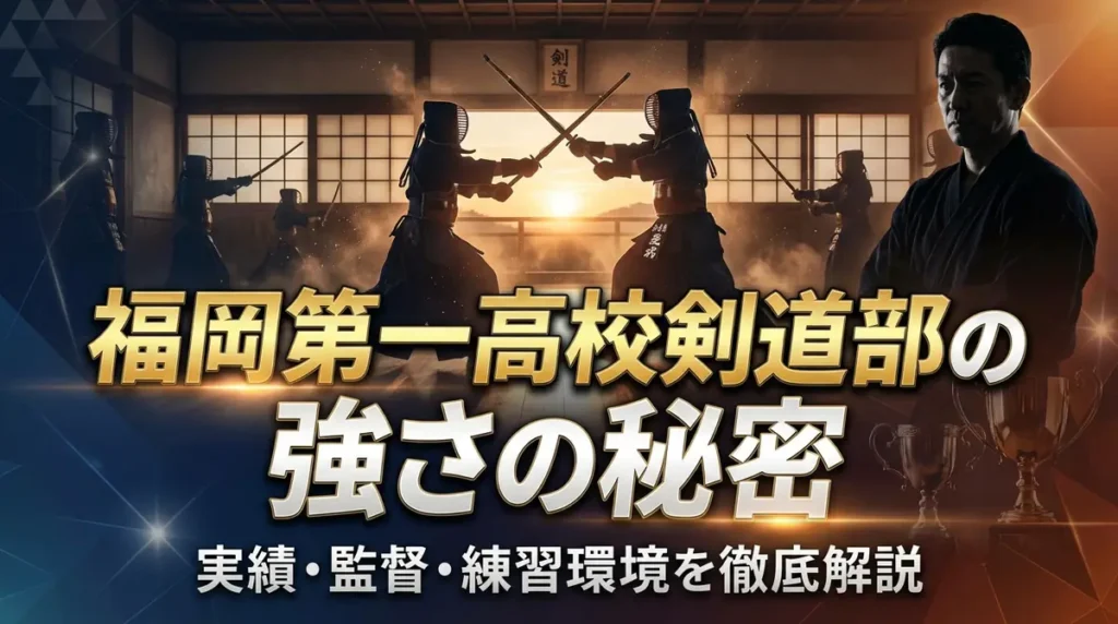 福岡第一高校剣道部の強さの秘密｜実績・監督・練習環境を徹底解説