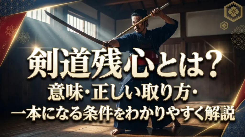 剣道残心とは？意味・正しい取り方・一本になる条件をわかりやすく解説