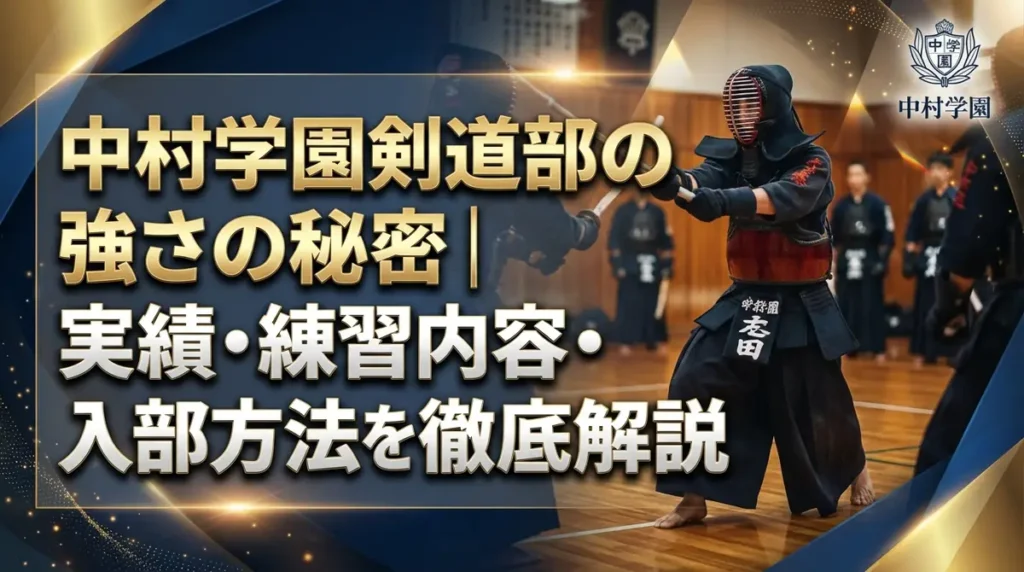 中村学園剣道部の強さの秘密｜実績・練習内容・入部方法を徹底解説