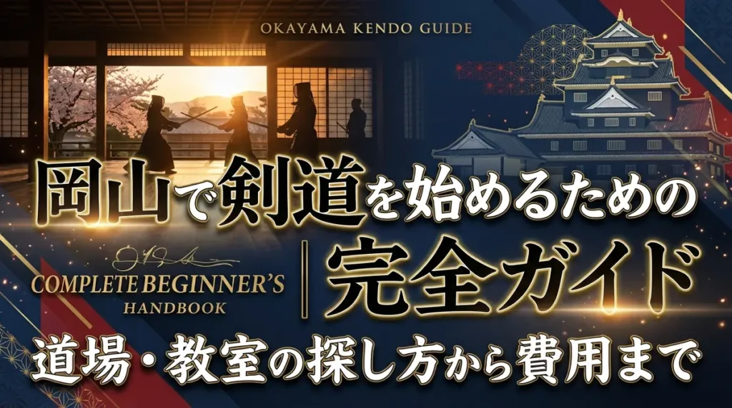 岡山で剣道を始めるための完全ガイド｜道場・教室の探し方から費用まで